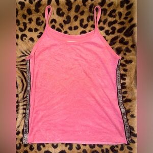 Juicy Couture Pink Terry Cloth Spaghetti Strap Top